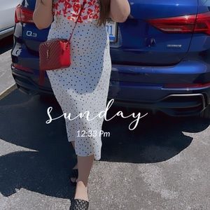 RIXO-Designer Polka Dots Dress